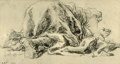 'Man prostrated in prayer', 1765-1770, (1928). Artist: Giovanni Battista Tiepolo.