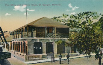 'Post Office and Customs House, St. Georges, Bermuda', early 20th century. Creator: Unknown.