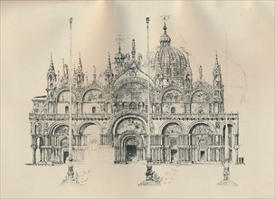 'Façade of St. Mark's', late 19th-early 20th century, (1925). Creator: William Monk.