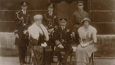 'H.R.H. The Duke of York, H.R.H. The Prince of Wales, H.R.H. Prince Henry, H.M. The Queen, H.M. The  Creator: Vandyk.