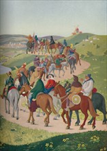 'The Pilgrims Riding Towards Canterbury', (c1950). Creator: Donald Craig.