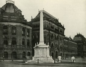 'Replica of the Holwell Monument Erected by Lord Curzon', 1925. Creator: Unknown.