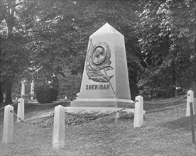 Sheridan's Tomb, Arlington National Cemetery, Virginia, USA, c1900. Creator: Unknown.
