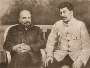 'Lenin and Stalin in Gorki (Near Moscow), 1922', (1939). Creator: Unknown.