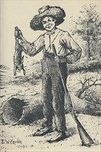 'Huckleberry Finn', 1884, (c1950). Creator: Edward Windsor Kemble.