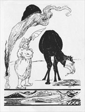 'Rudyard Kipling's own illustration for How the Camel Got His Hump', c1902, (c1950). Creator: Rudyard Kipling.