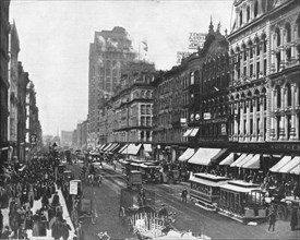 State Street, Chicago, Illinois, USA, c1900.  Creator: Unknown.