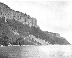 Northern End of the Palisades, Hudson River, USA, c1900.  Creator: Unknown.
