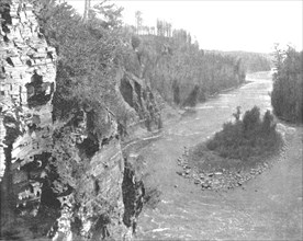 Kaministiquia River, below Kakabeka Falls, Canada, c1900. Creator: Unknown.