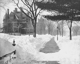 Summit Avenue in Winter, St Paul, Minnesota, USA, c1900.  Creator: Unknown.