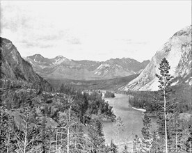 Valley of the Bow River, Alberta, Canada, c1900.  Creator: Unknown.