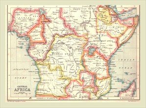 Map of Central Africa, 1902.  Creator: Unknown.
