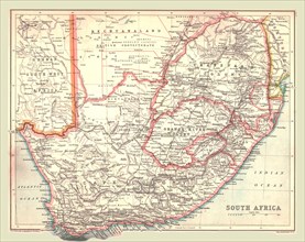 Map of South Africa, 1902.  Creator: Unknown.