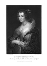 'Rubens' Second Wife', (mid-late 18th century). Creator: Francesco Bartolozzi.