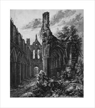 Kirkstall Abbey, Yorkshire, 1823. Creator: Unknown.