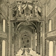 'Interior of the Duke's Theatre', c1673, (1897). Creator: Unknown.