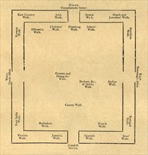 'Plan of the Exchange in 1837', (1897). Creator: Unknown.