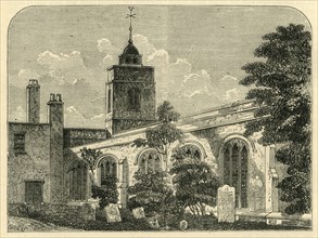 'The Church of Allhallows, Barking, in 1750', (c1872). Creator: Unknown.