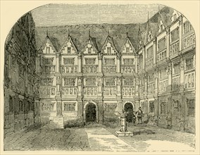 'Sir Thomas Gresham's House in Bishopsgate Street', (c1872). Creator: Unknown.