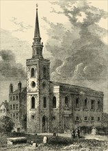 'Rotherhithe Church, 1750', (c1878). Creator: Unknown.