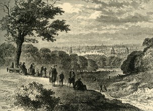 'View from One-Tree Hill, Greenwich Park, in 1846', (c1878). Creator: Unknown.
