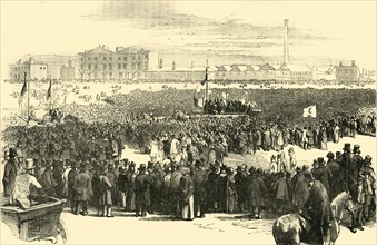 'The Chartist Meeting on Kennington Common, 1848', (c1878). Creator: Unknown.