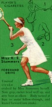 'Miss K. E. Stammers - Forehand Drive', c1935. Creator: Unknown.