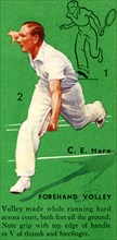 'C. E. Hare - Forehand Volley', c1935. Creator: Unknown.