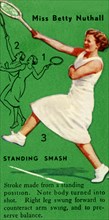 'Miss Betty Nuthall - Standing Smash', c1935. Creator: Unknown.