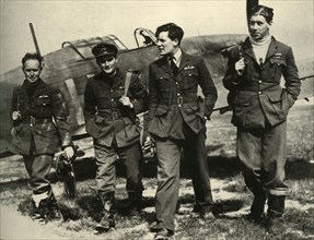 'Members of 73 Squadron, 1939-1940, (1941). Creator: Unknown.
