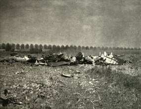 'And Afterwards: The End of a Heinkel in a French Field', 1939-1940, (1941). Creator: Unknown.