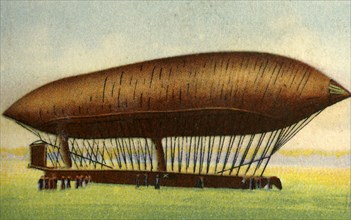 Renard and Krebs' airship, 1884, (1932). Creator: Unknown.