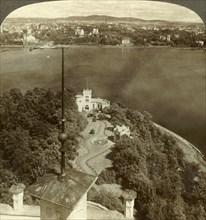 'The Oscarshal Royal Gardens and Christiania, from the Chateau, Norway', c1905. Creator: Unknown.