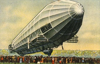Deutschland LZ 7 zeppelin, 1910, (1932). Creator: Unknown.