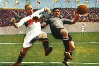 Germany-Uruguay football match, 1928. Creator: Unknown.
