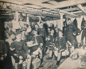 'Soldiers in a Cabin of a Transport', c1900. Creator: Unknown.