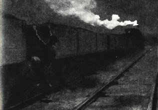 'Escape by Train', November 1899, (1945).  Creator: John Nash.