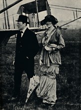 'Mr. and Mrs. Churchill at an Air-Meeting at Hendon', c1910s, (1945). Creator: Unknown.
