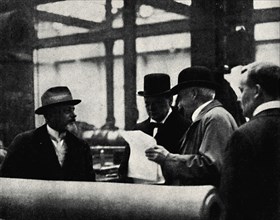 'Inspecting an Arms Factory', c1917, (1945). Creator: Unknown.