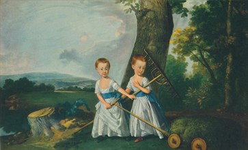 'The Blunt Children', 1766-1770, (1948). Creator: Johan Zoffany.