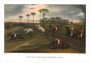 'Vale of Aylesbury Steeple Chase', Plate 3, c1836, (c1955). Creators: Charles Hunt, George Hunt.