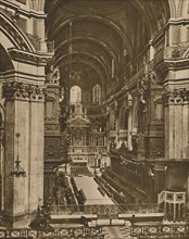 'High Altar of St. Paul's Seen Down The Long Vista of the Choir', c1935. Creator: Unknown.