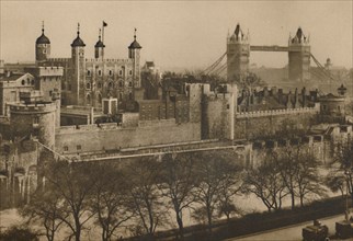 'Embattled Ramparts of the Tower of London Seen Tier on Tier from the Tall Warehouses of Tower Hill' Creator: Unknown.
