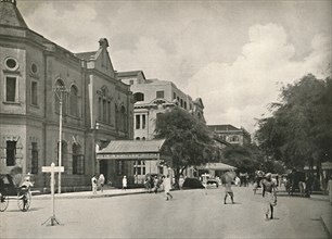 'Merchant Street, Rangoon', 1900. Creator: Unknown.