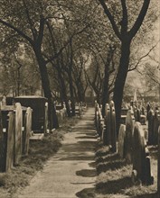 'In the Dissenters' Disused Burial Ground at Bunhill Fields', c1935. Creator: Taylor.