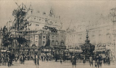 'Piccadilly Circus', 1927. Creator: William Walcot.