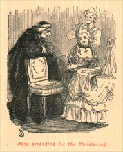 'Mary arranging for the Christening', 1897.  Creator: John Leech.