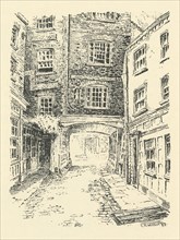 'Old Bell Inn, Holborn', 18th century, (1925). Creator: CH Walker.