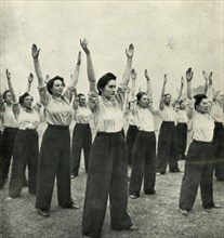 'Physical Training at a Recruits' Depot', c1943. Creator: Cecil Beaton.