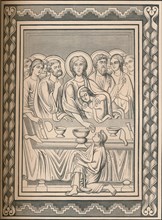 Christ and saints, 12th century, (1849). Creator: Bisson & Cottard.